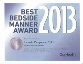 Top Bedside Manner Award 2013